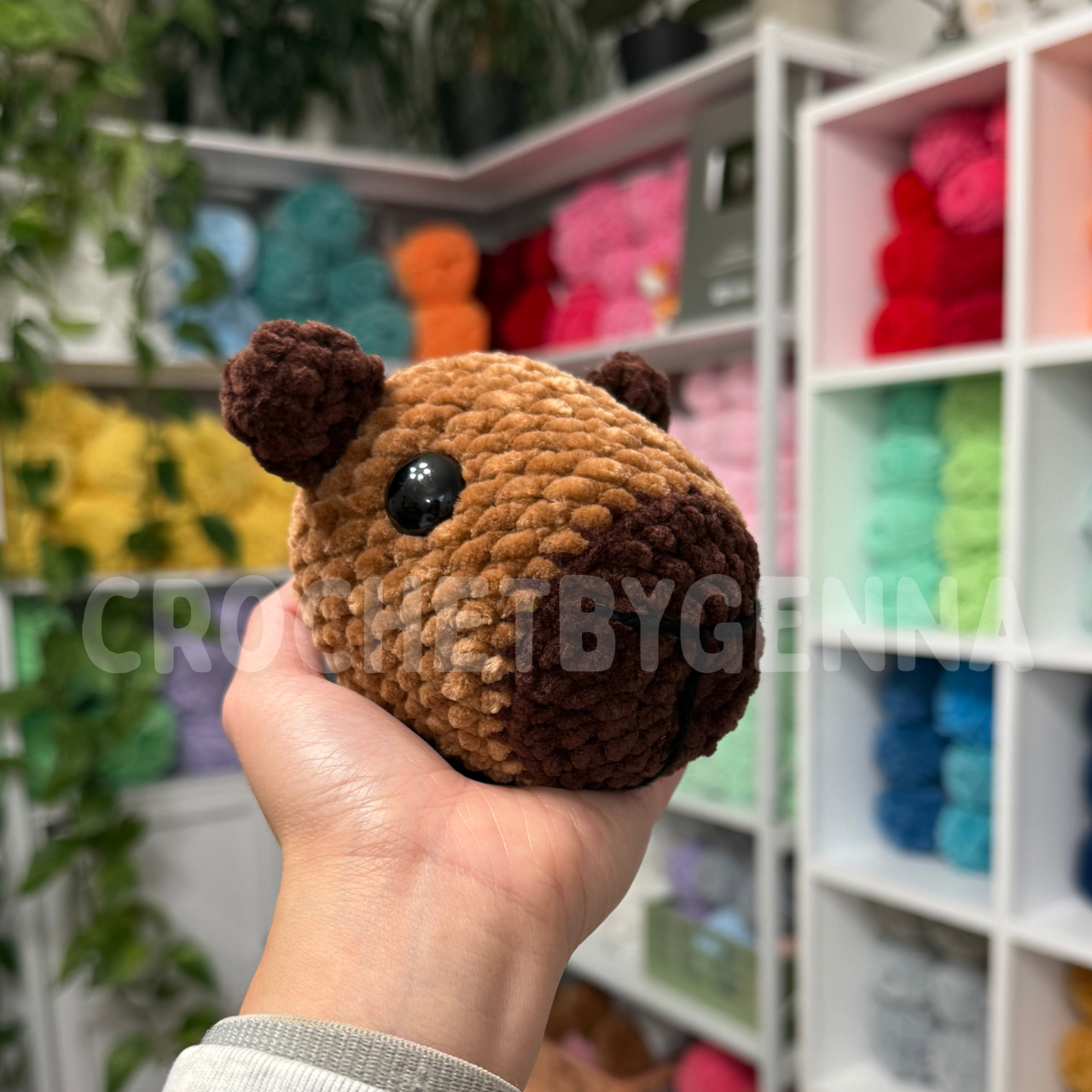 Sitting Capybara Crochet Pattern