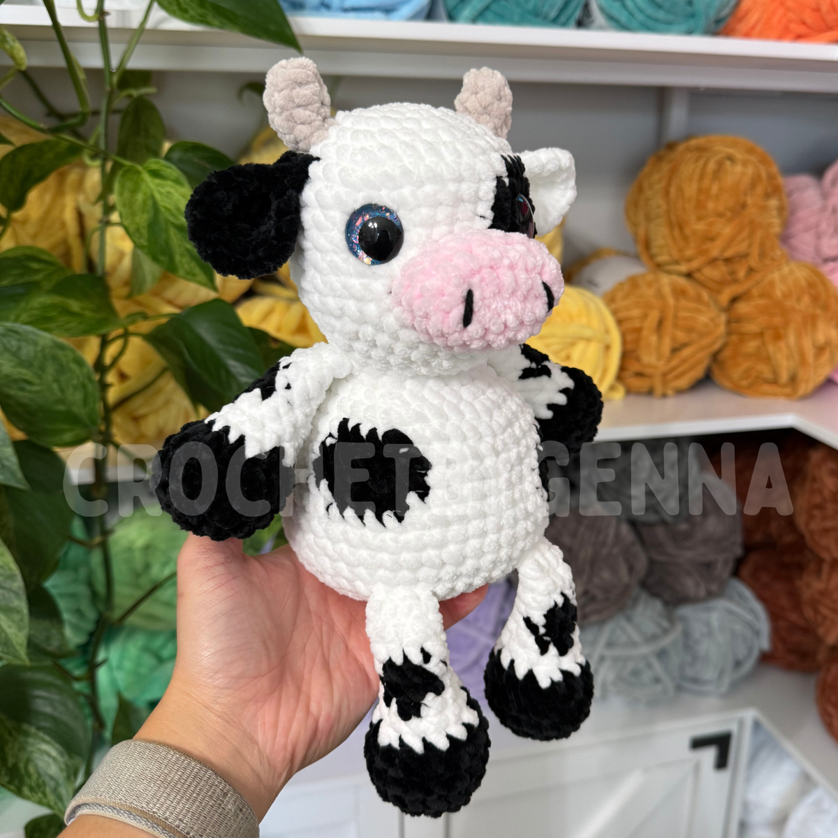 2-in-1 Squishy Cow Crochet Pattern