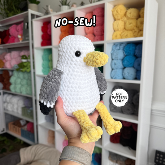 No Sew Seagull Crochet Pattern