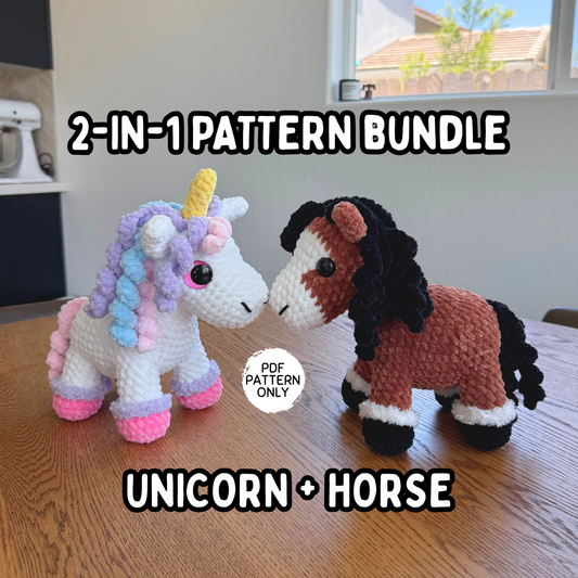 2-in-1 Horse/Unicorn Pattern