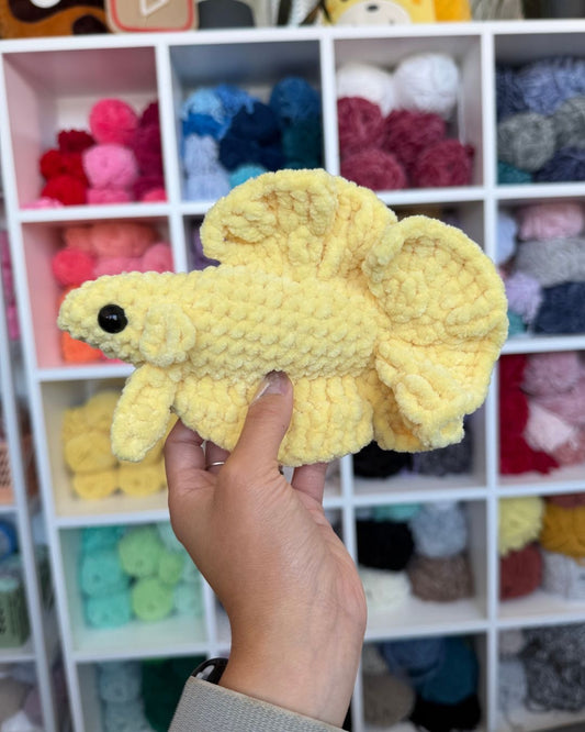 Yellow Betta Fish Plushie