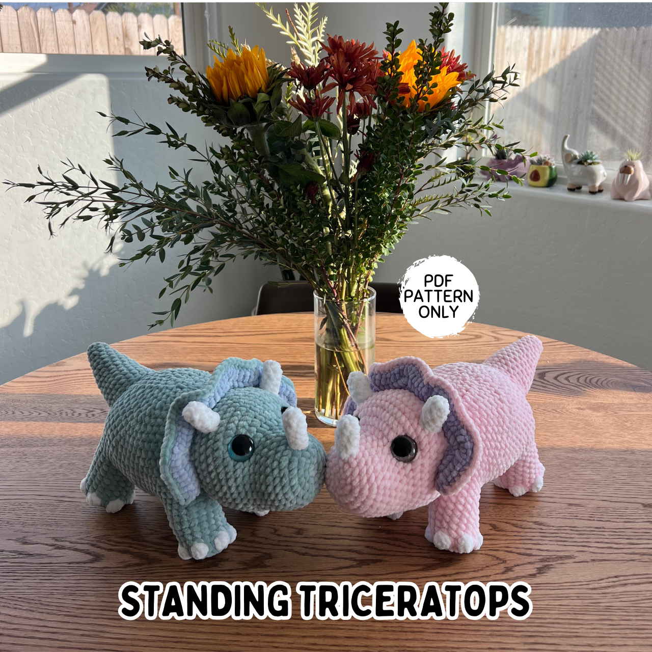 Triceratops Crochet Pattern