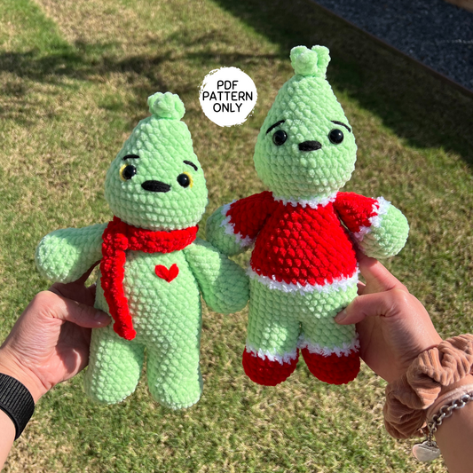 Green Meanie Crochet Pattern - 2 Styles