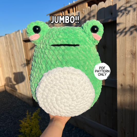 Jumbo Frog Crochet Pattern