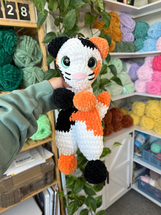 Calico Cat Snuggler Plushie