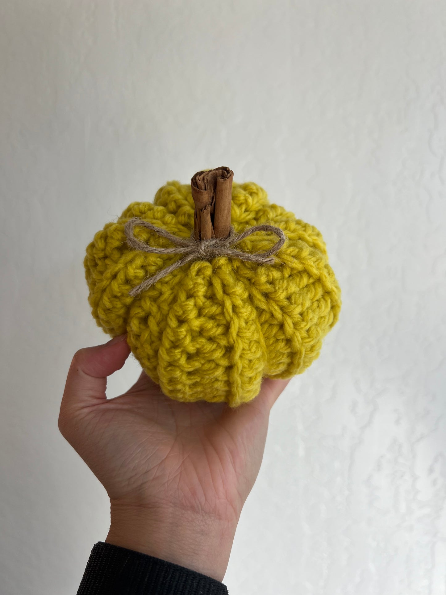 Crochet Pumpkin - Yellow