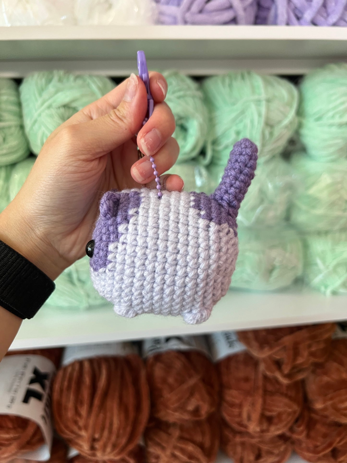 Violet - Loaf Cat Keychain