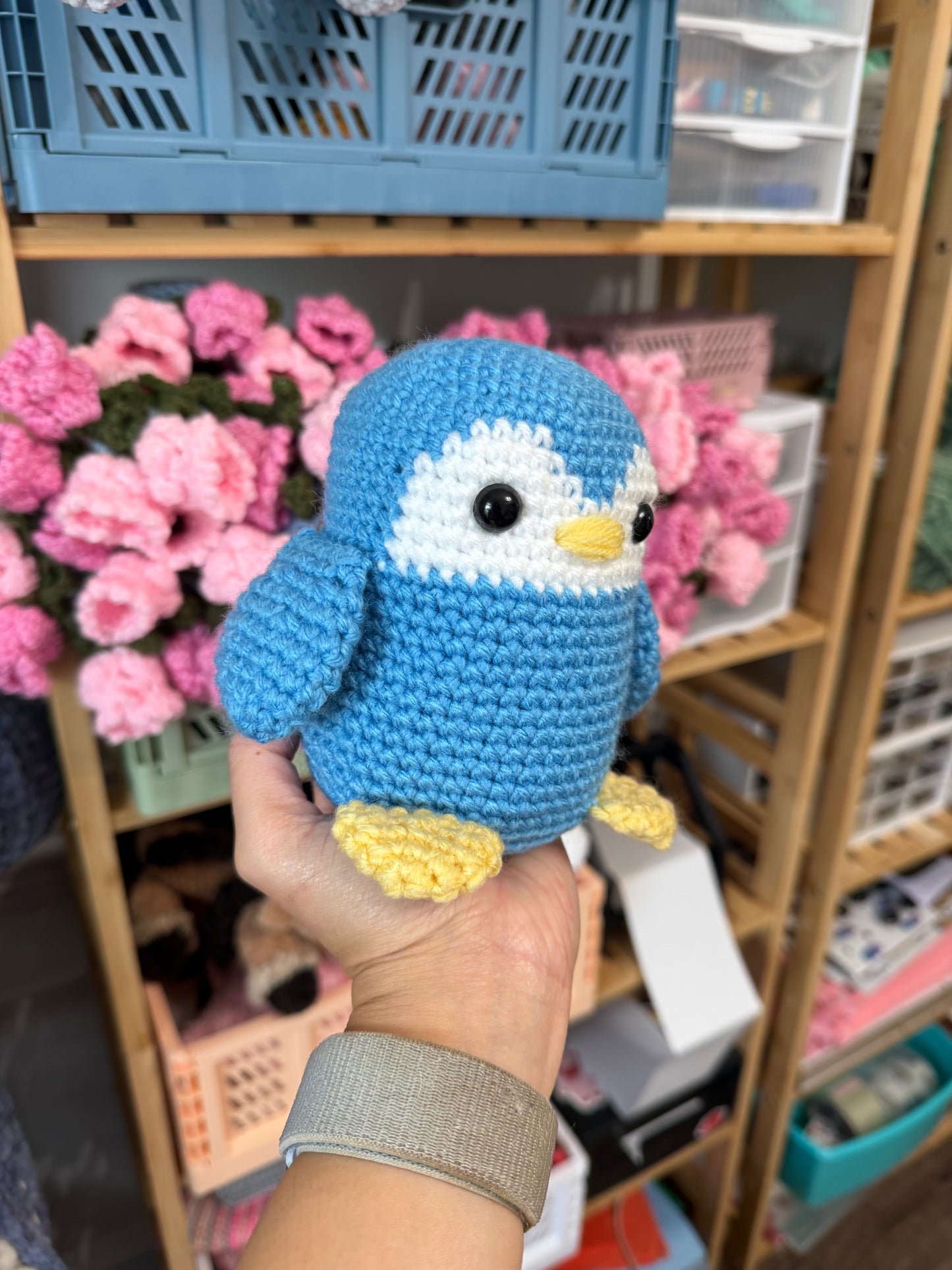 Mini Acrylic Penguin Plushie
