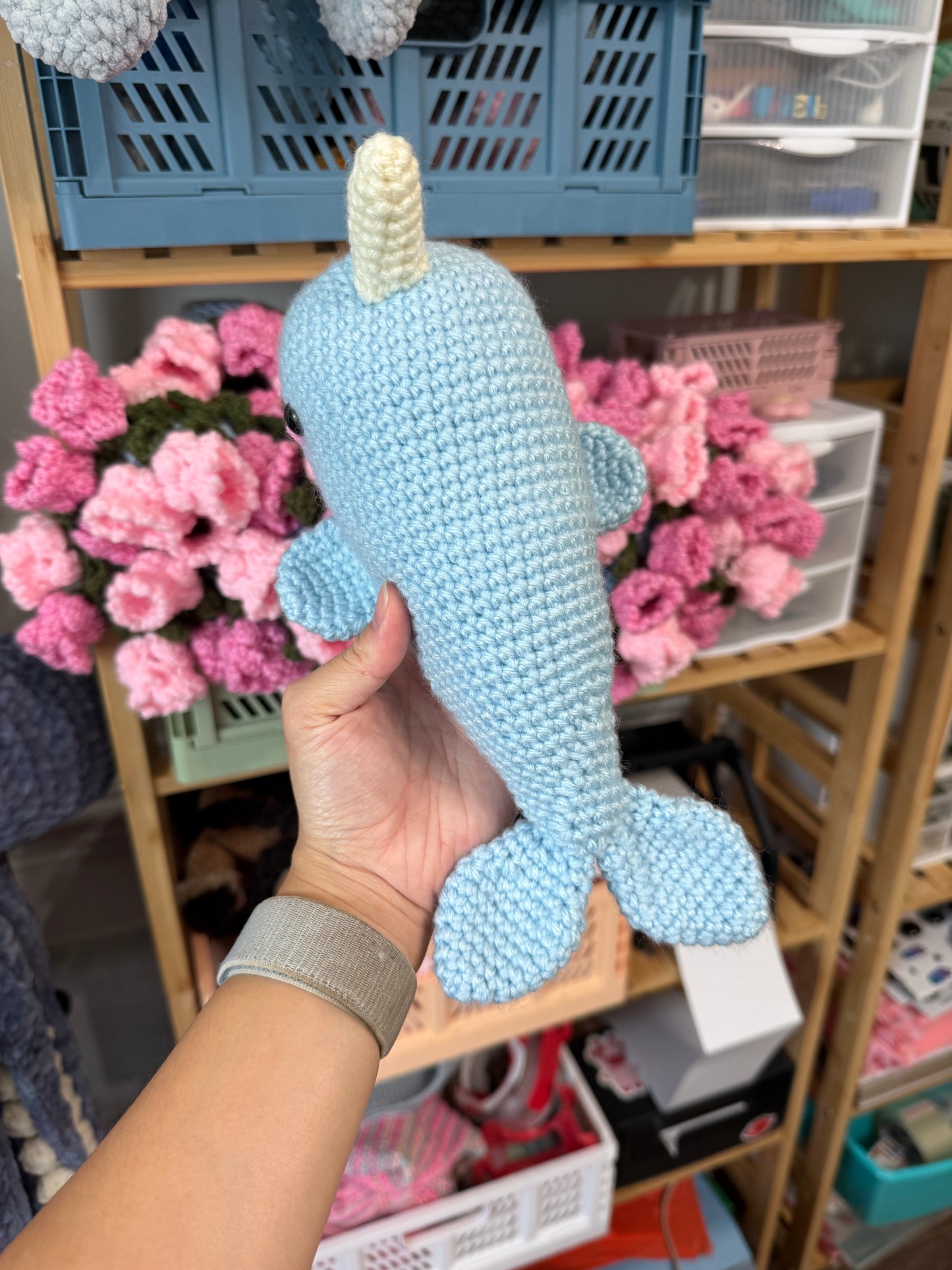 Mini Acrylic Narwal Plushie