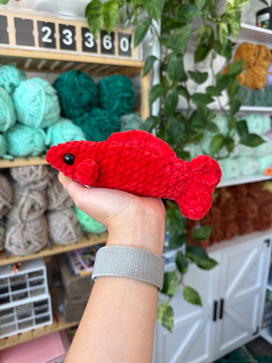 Red Candy Fish Plushie