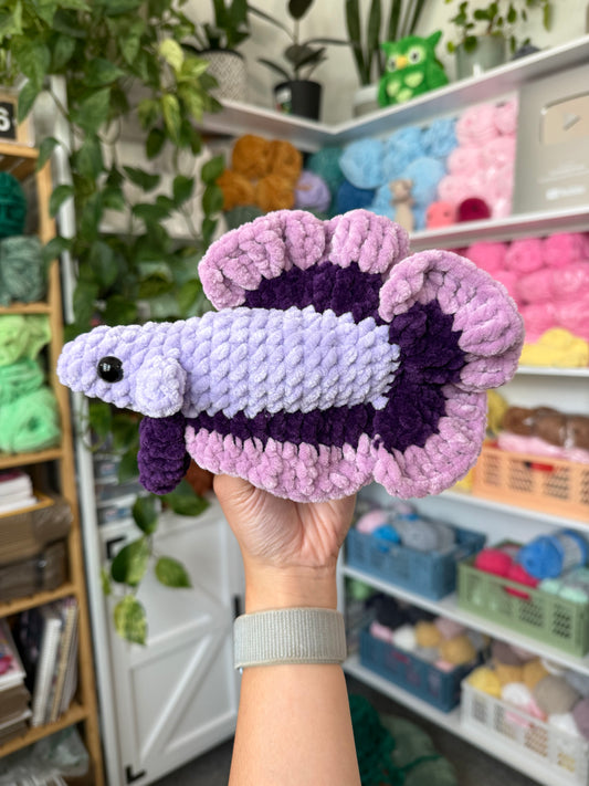 Purple Betta Fish Plushie
