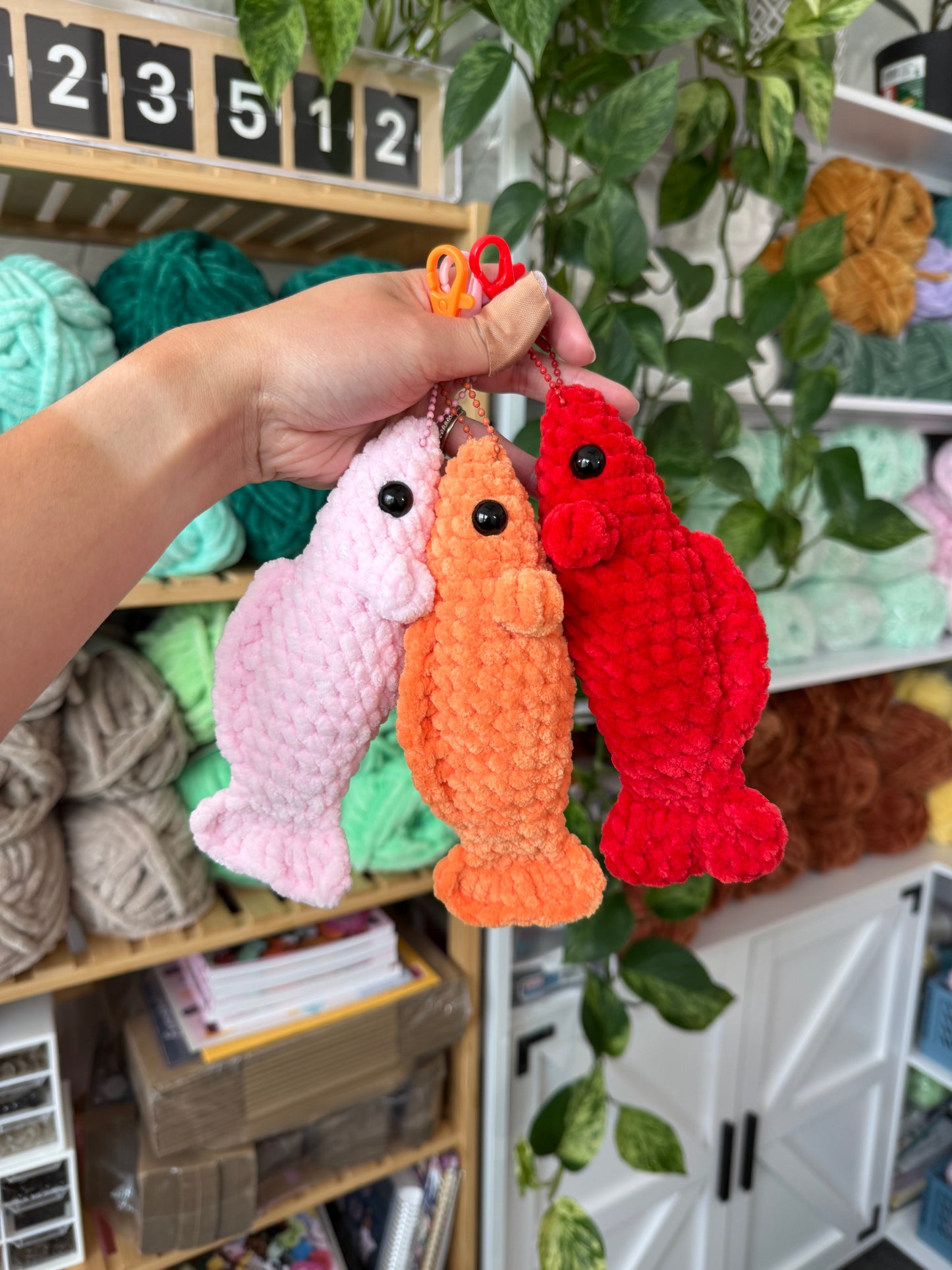 Pink Candy Fish Plushie