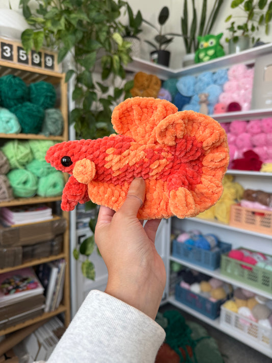 Orange Betta Fish Plushie