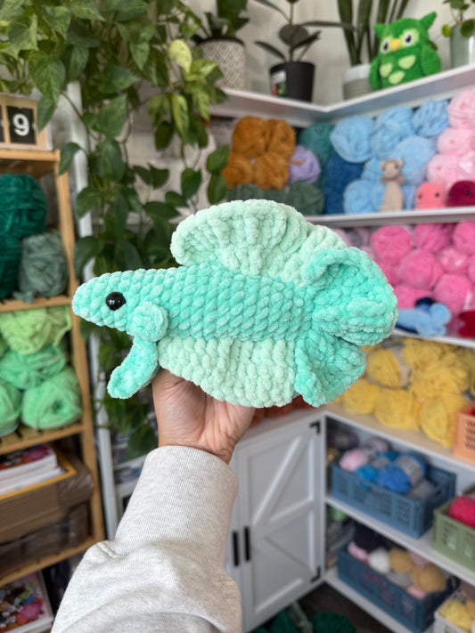 Green Betta Fish Plushie