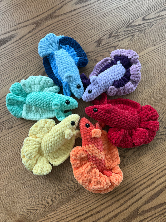 Purple Betta Fish Plushie