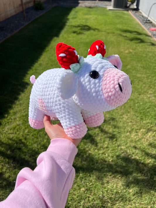 Large Strawberry Cow