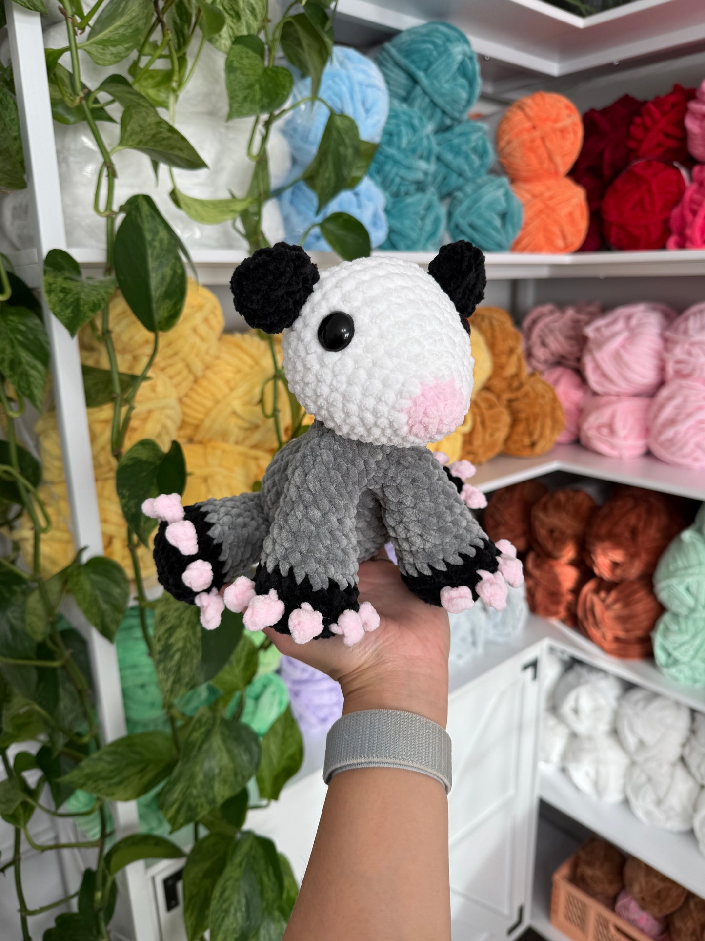 Sitting Opossum Plushie (Parfait)