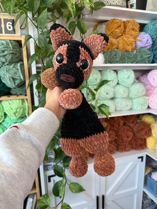 German Shep Snuggler Plushie