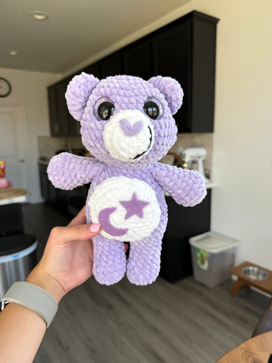 Mini Purple Care Bear Plushie