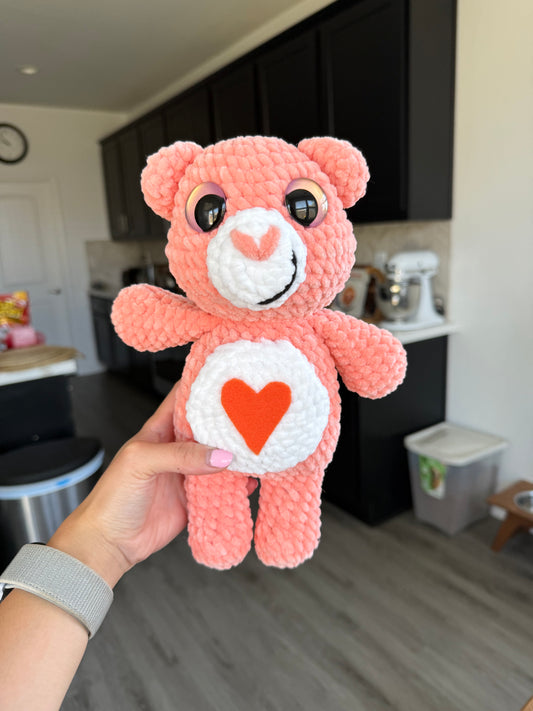 Mini Orange Care Bear Plushie