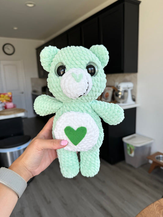 Mini Green Care Bear Plushie