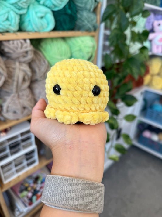 Yellow Mini Octopus Plushie