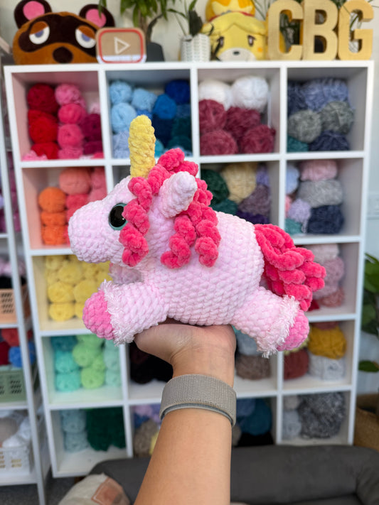 Mini Pink Unicorn Plushie