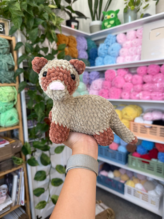Standing Tan Ferret Plushie