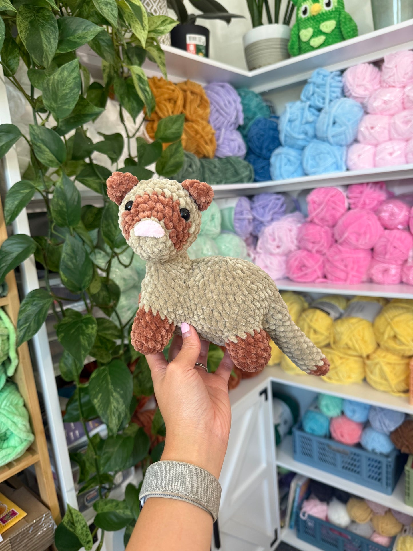 Standing Tan Ferret Plushie