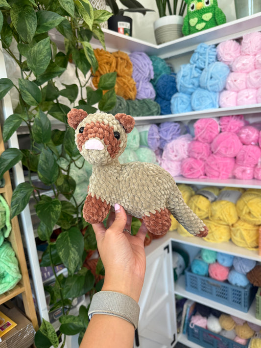 Standing Tan Ferret Plushie