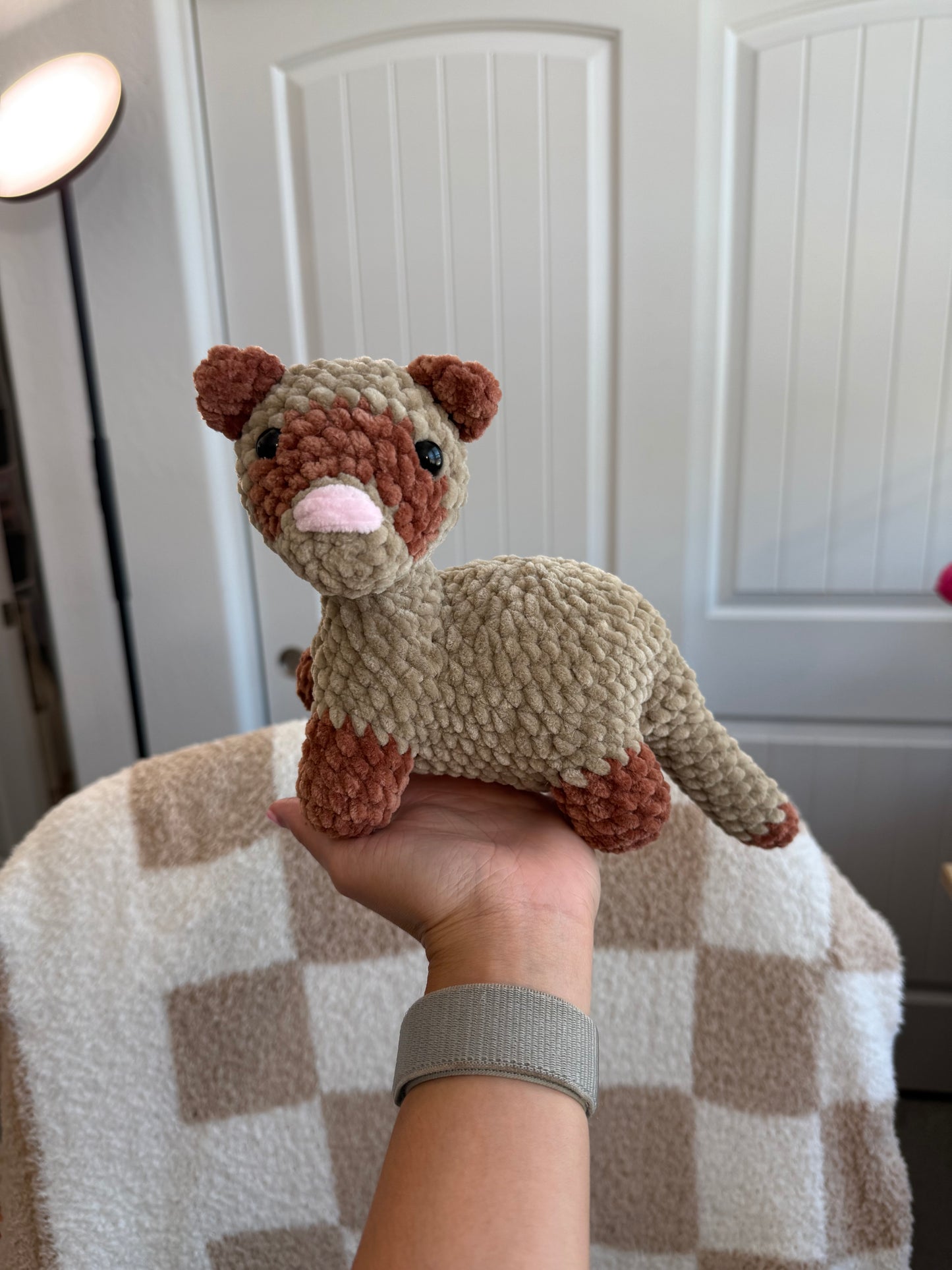 Standing Tan Ferret Plushie