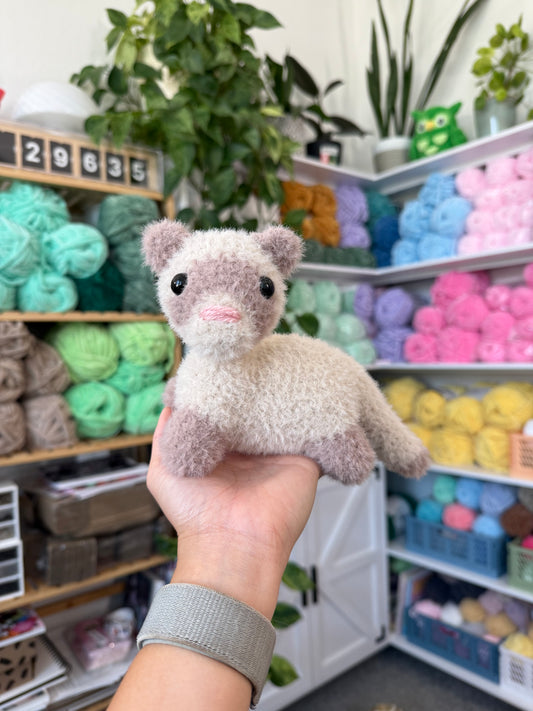 Standing Fuzzy Ferret Plushie
