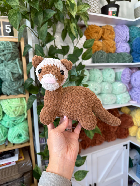Standing Brown Ferret Plushie