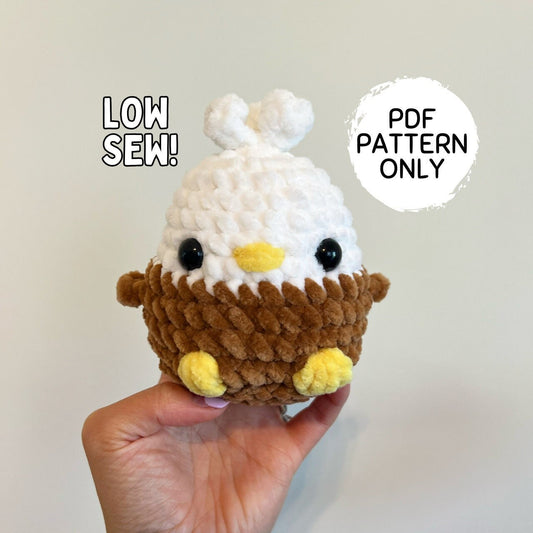 Baby Eagle Crochet Pattern (Low Sew)