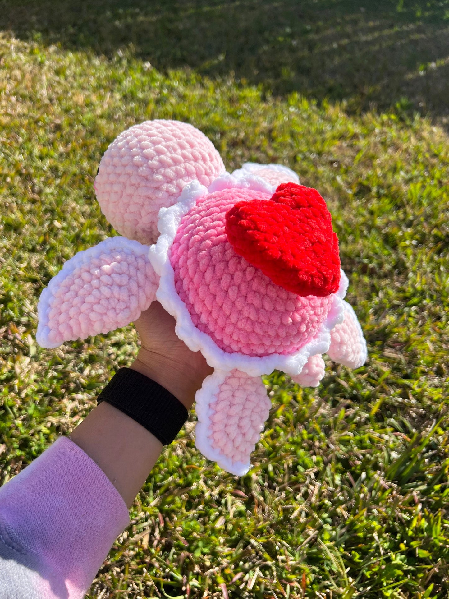 2-in-1 Bow and Heart Turtle Crochet Pattern