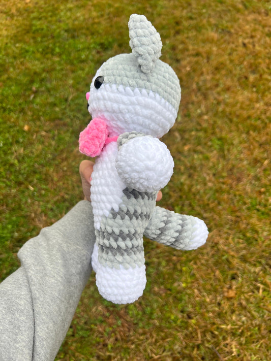 Cat Crochet Pattern with Bow Tie (Low Sew) Crochet Pattern