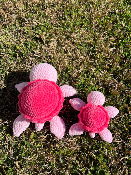 BUNDLE Regular & Mini Macaron Turtle Crochet Patterns