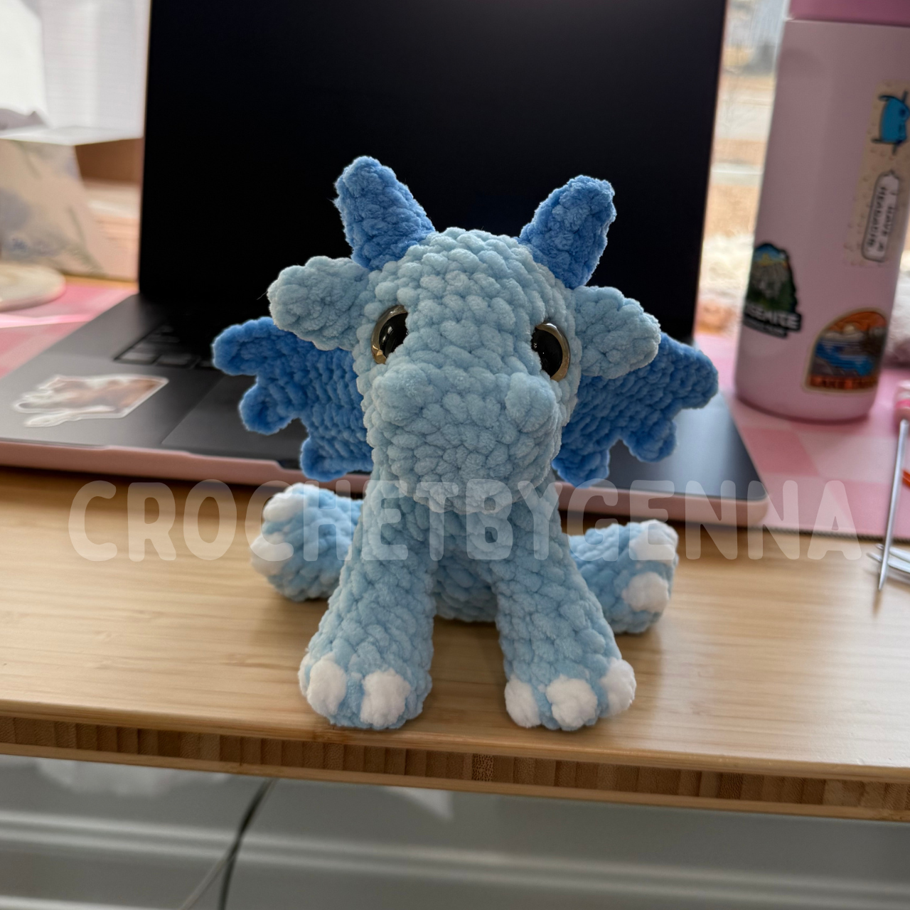 Mini Sitting Dragon Crochet Pattern