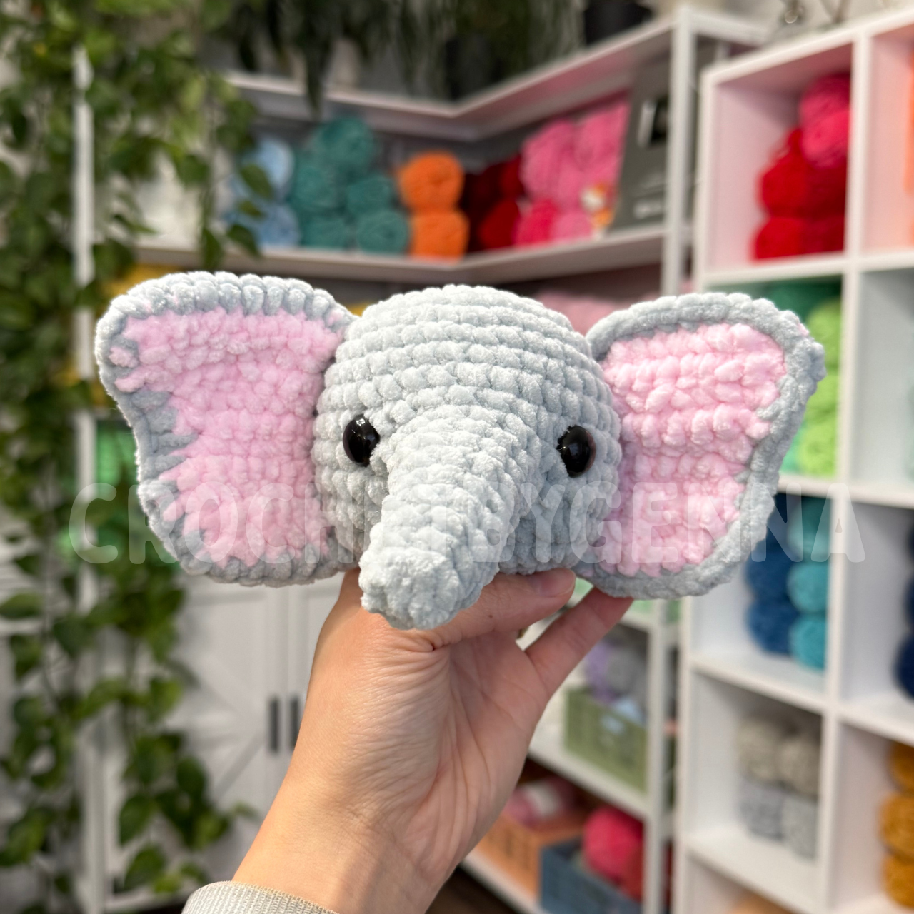 Sitting Elephant Crochet Pattern