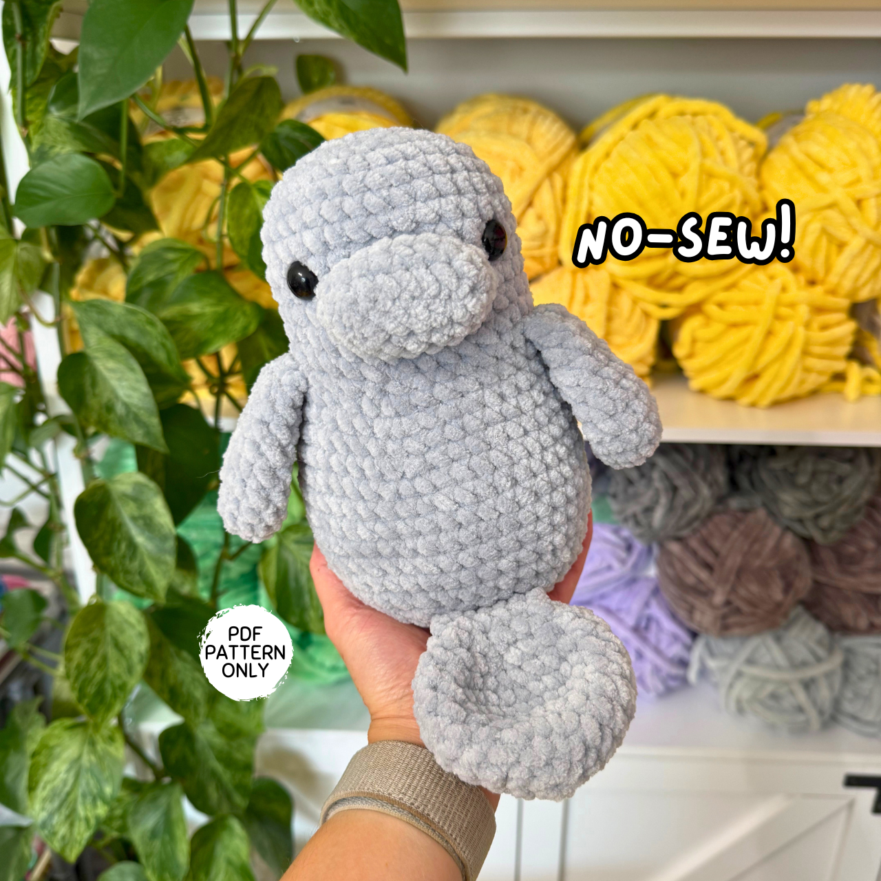 No Sew Manatee Crochet Pattern
