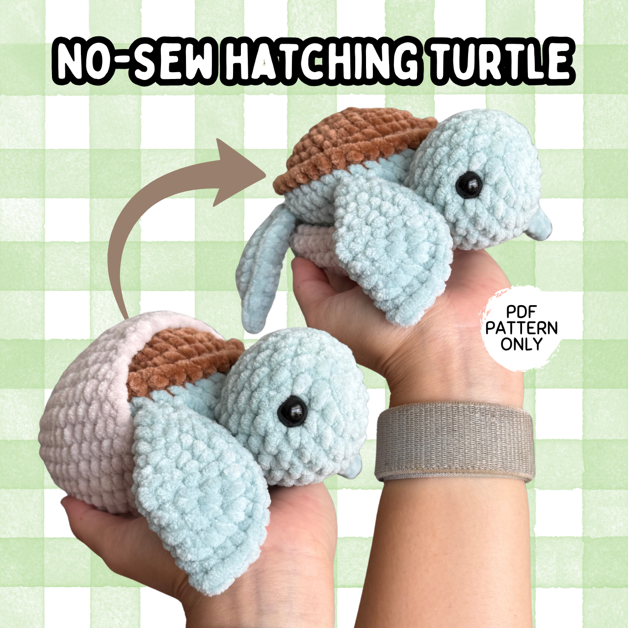 No Sew Hatching Turtle Pattern
