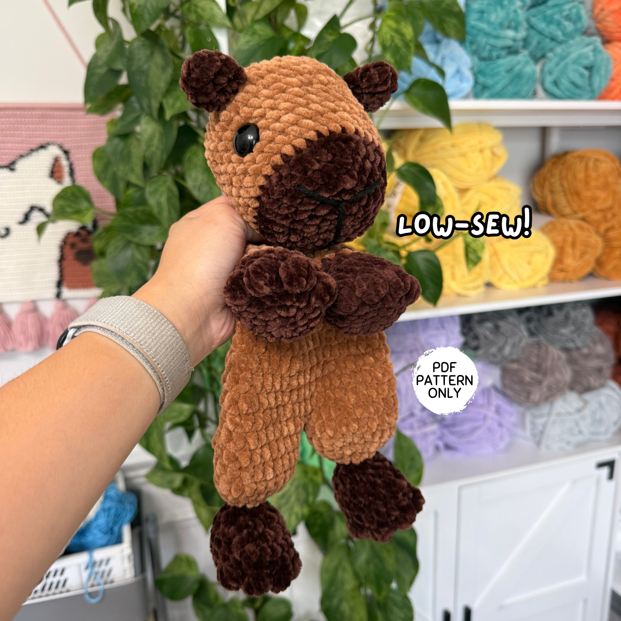 Capybara Snuggler Pattern