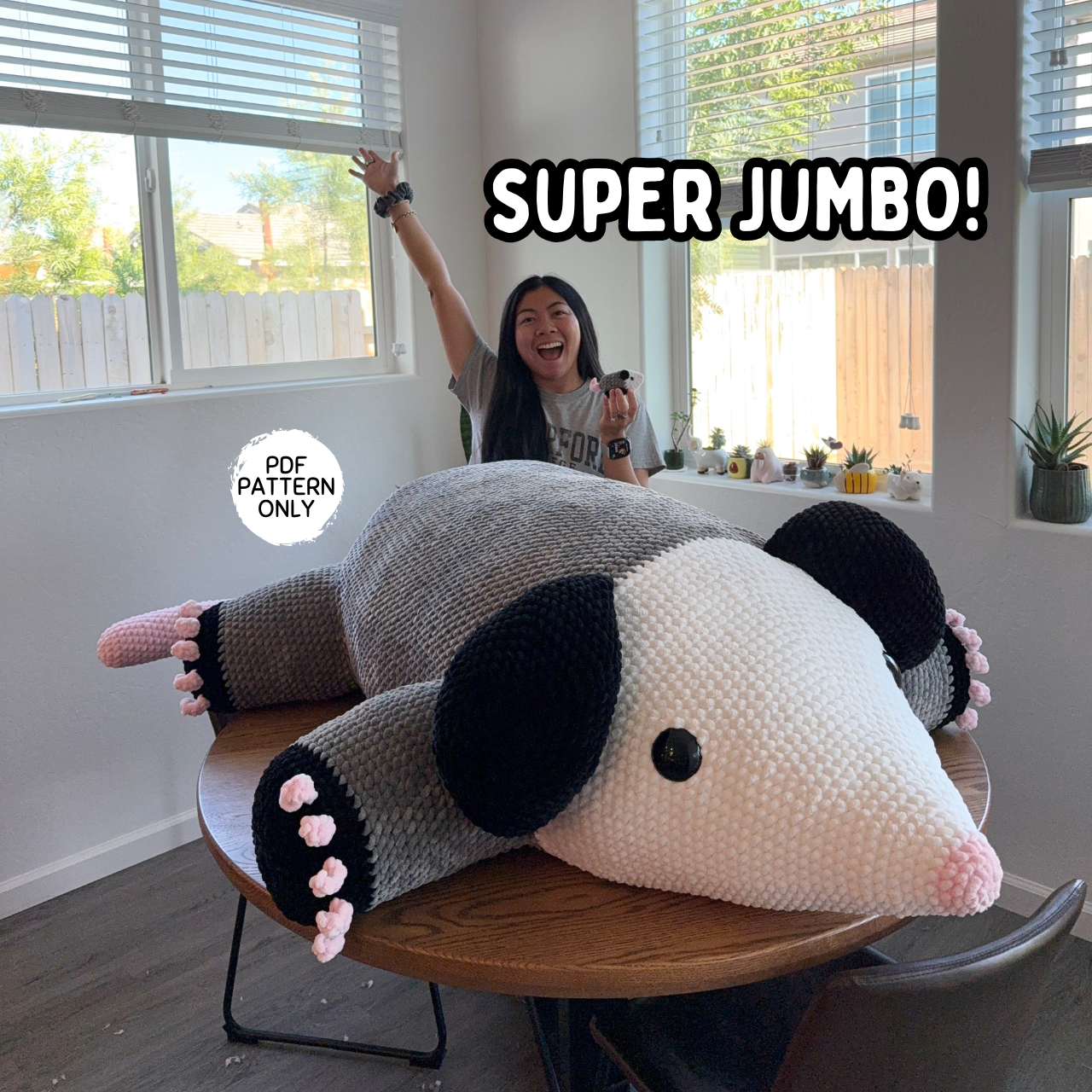 Jumbo Opossum Pattern