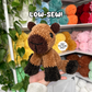 Sitting Capybara Crochet Pattern