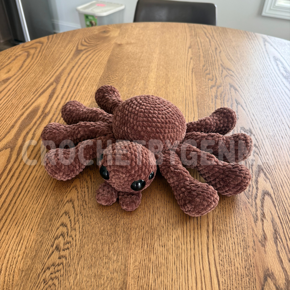 Low Sew Jumping Spider Crochet Pattern