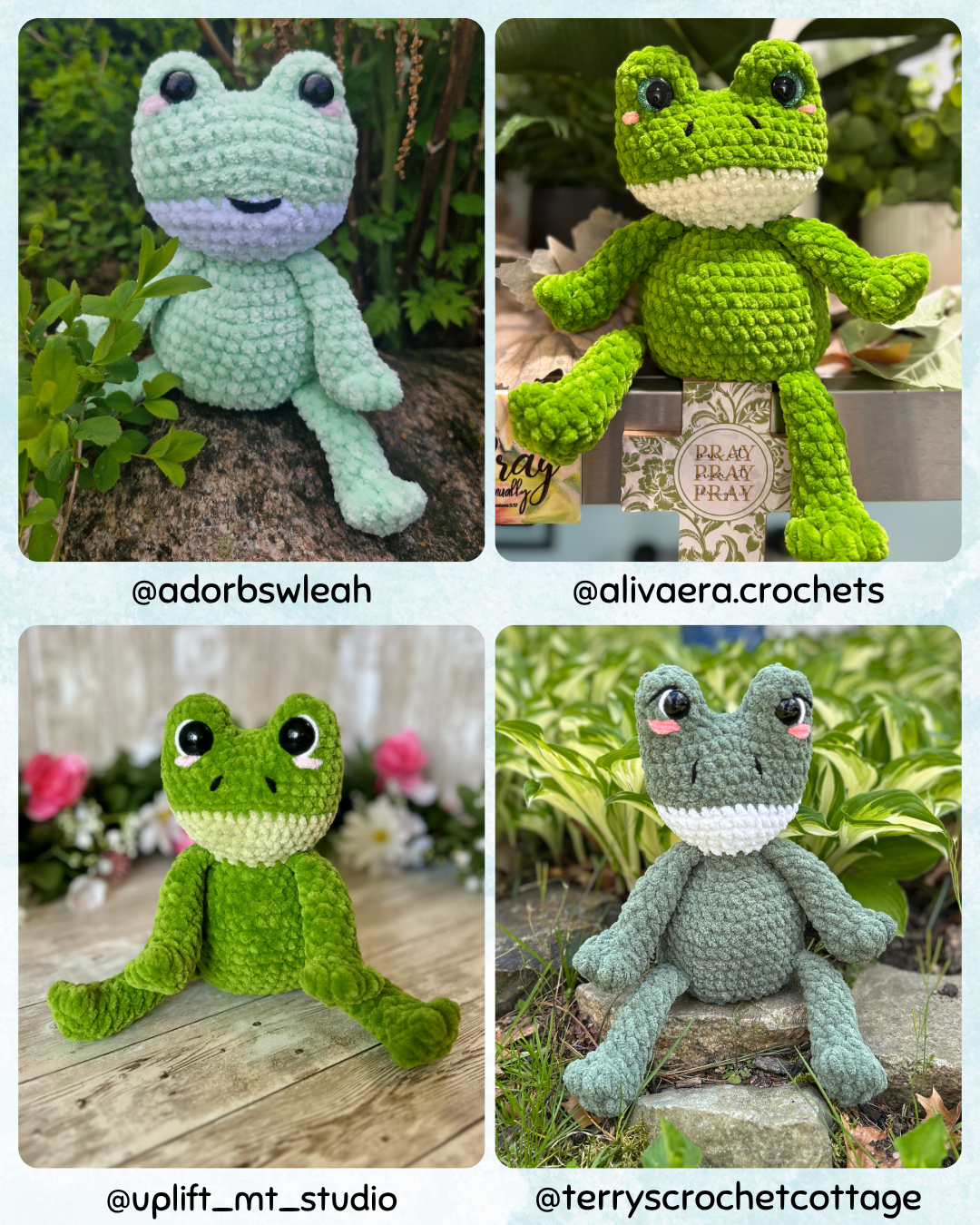 No Sew Frog Crochet Pattern
