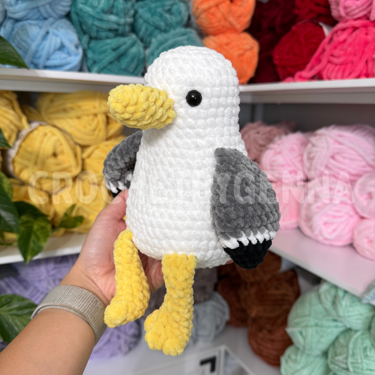 No Sew Seagull Crochet Pattern