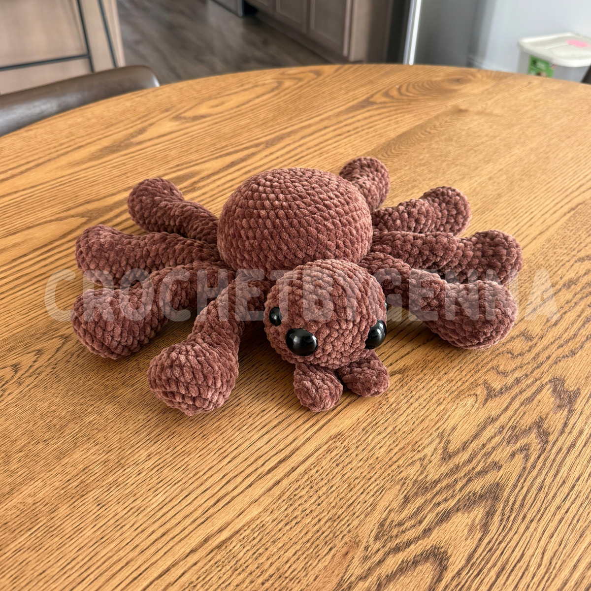 Low Sew Jumping Spider Crochet Pattern