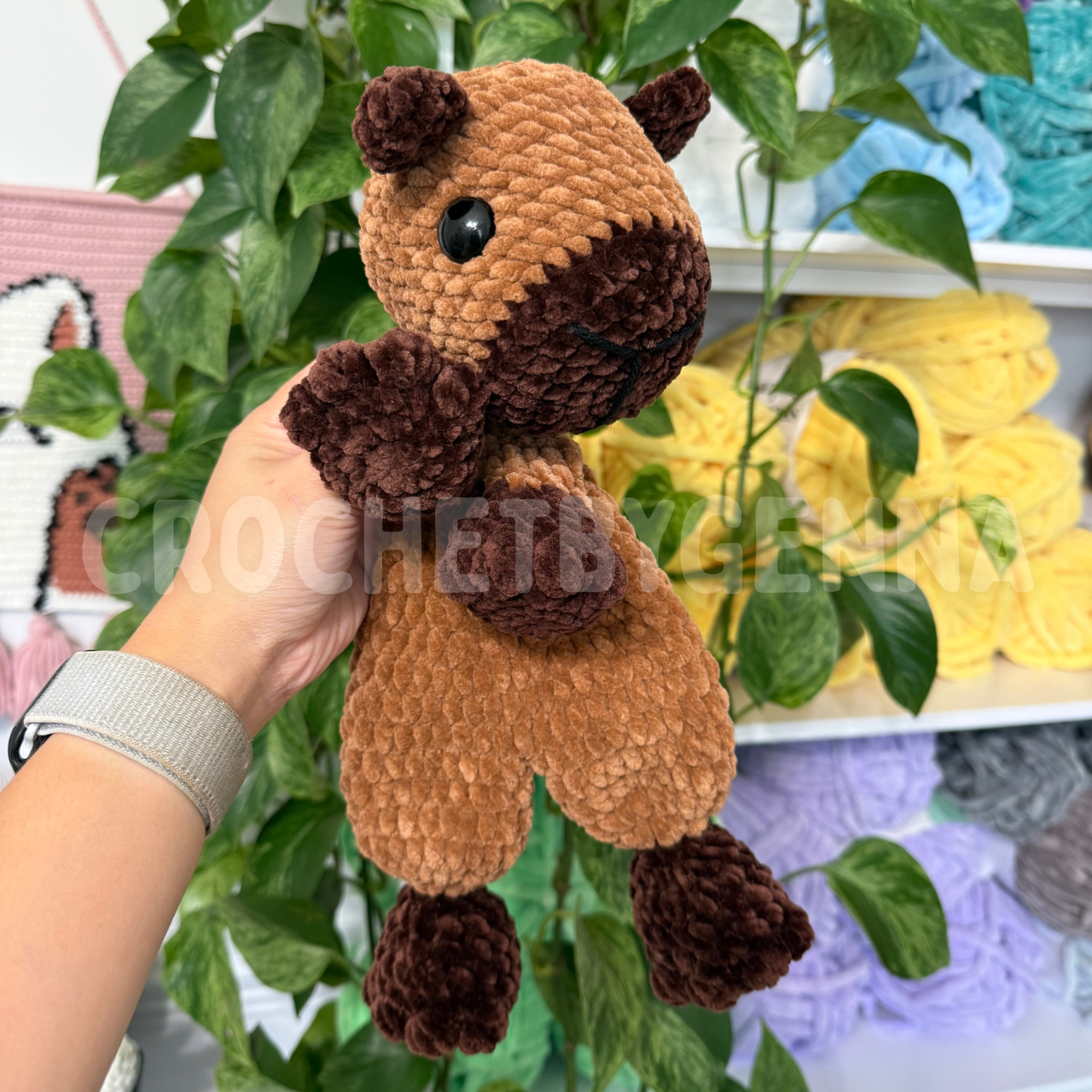 Capybara Snuggler Pattern
