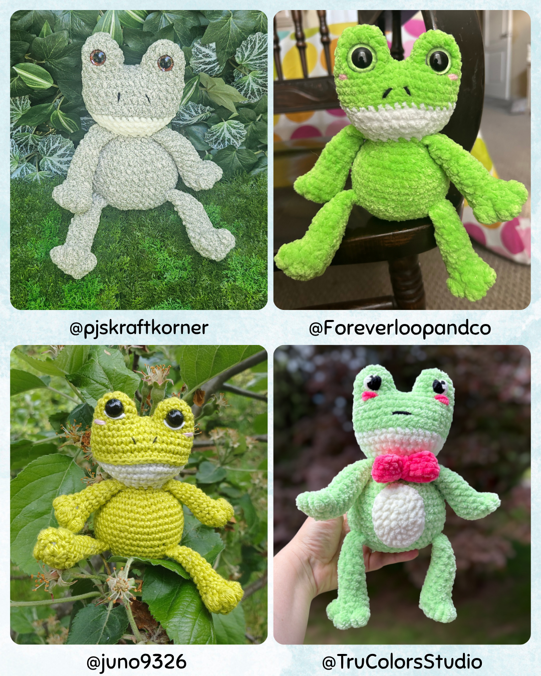 No Sew Frog Crochet Pattern